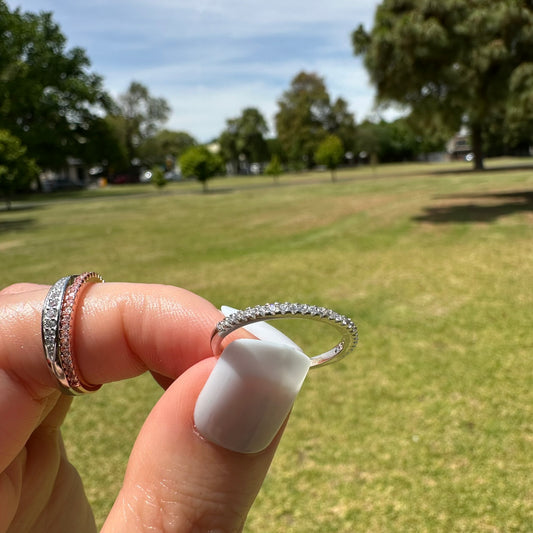 Shiny Moisannite Band Ring